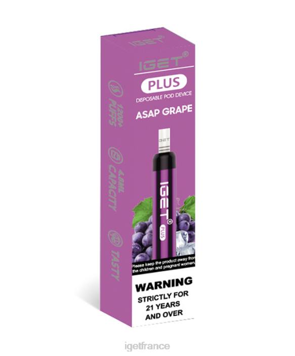 IGET Vape Online X02H30 j'obtiens plus raisin dès que possible