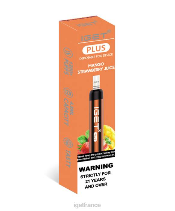 IGET Vape France X02H35 j'obtiens plus jus de mangue et de fraise