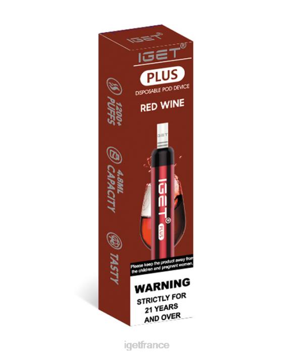 IGET Vape Online X02H40 j'obtiens plus vin rouge