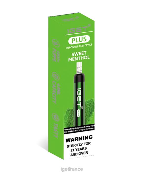 IGET Bar Shop X02H42 j'obtiens plus menthol doux