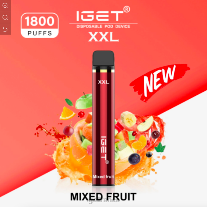 Online X02H489 IGET xxl - 1800 bouffées fruits mélangés