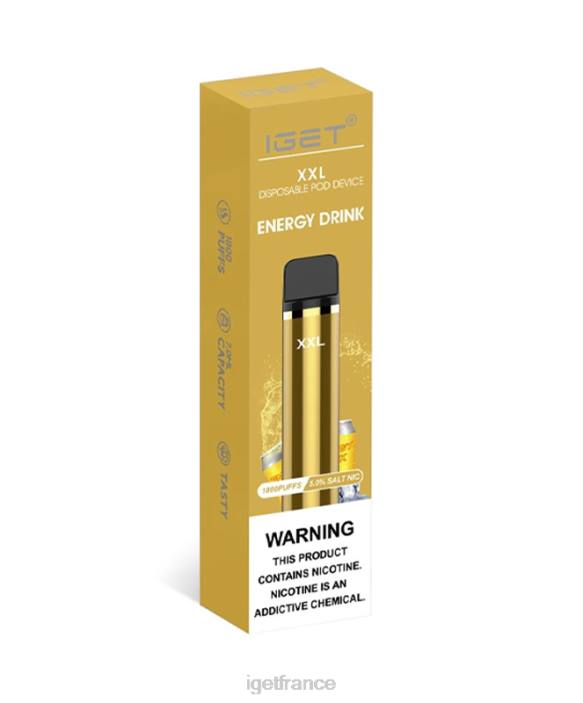 Vape France X02H55 IGET xxl boisson énergisante