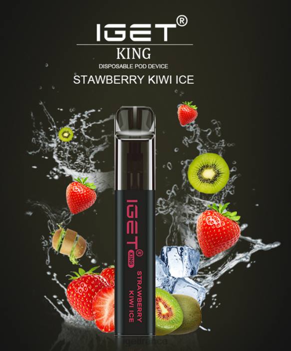 Vape Shop X02H598 IGET king - 2600 bouffées glace fraise kiwi