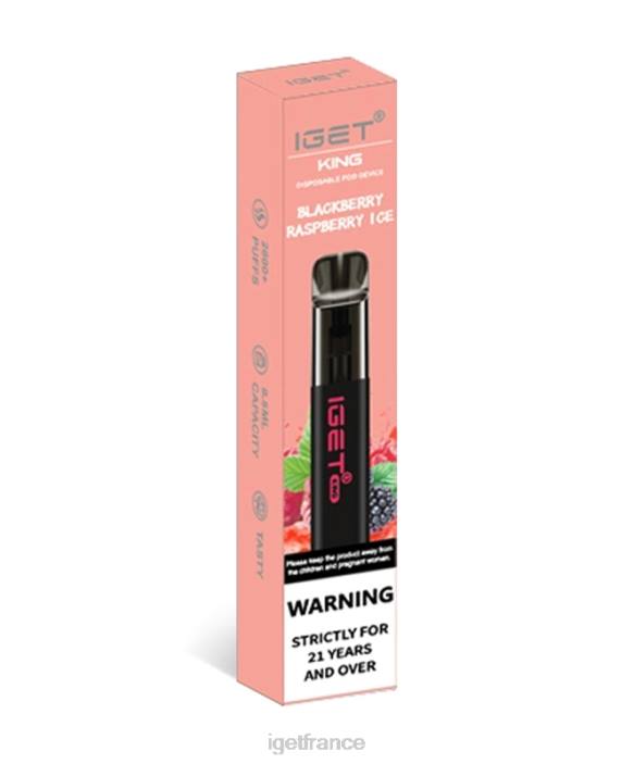 IGET Vape Online X02H95 j'ai le roi glace à la mûre et à la framboise