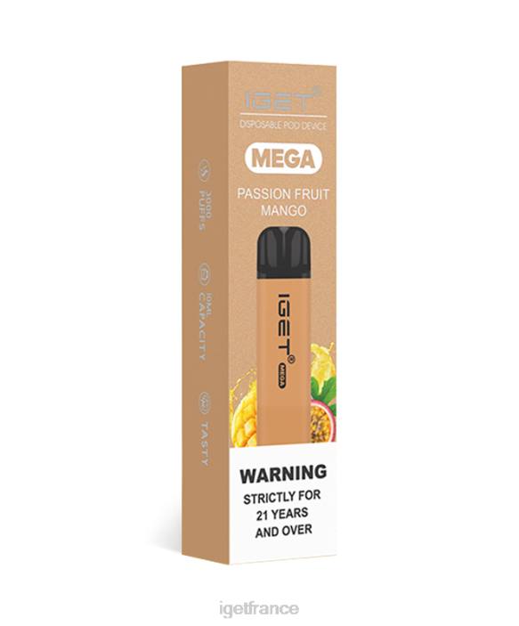 IGET Vape X02H137 j'ai un méga mangue fruit de la passion