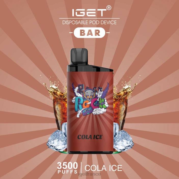 Bar France X02H438 barre IGET - 3500 bouffées glace au cola