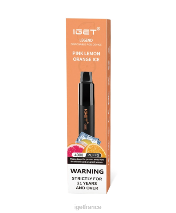 IGET France X02H192 j'ai une légende glace rose citron orange