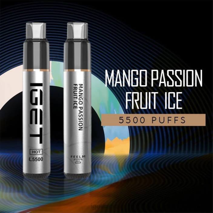 IGET Bar X02H613 j'ai chaud - 5500 bouffées glace à la mangue et aux fruits de la passion