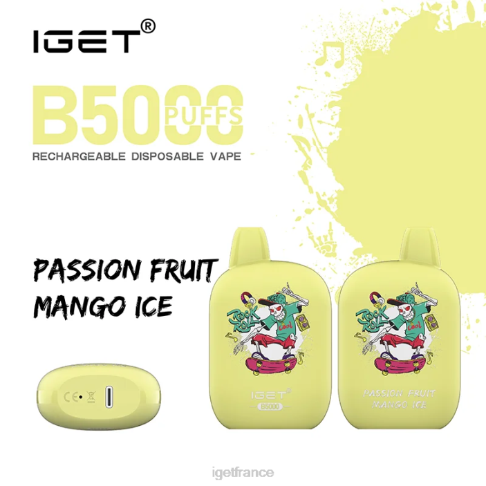 Vape Shop X02H312 IGET b5000 glace à la mangue et aux fruits de la passion
