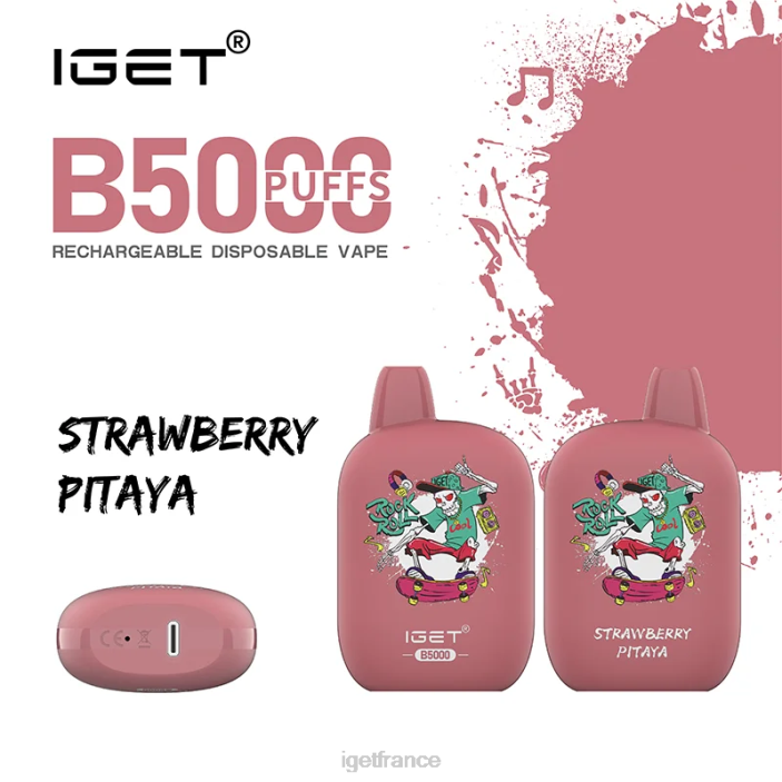 France X02H313 IGET b5000 pitaya aux fraises