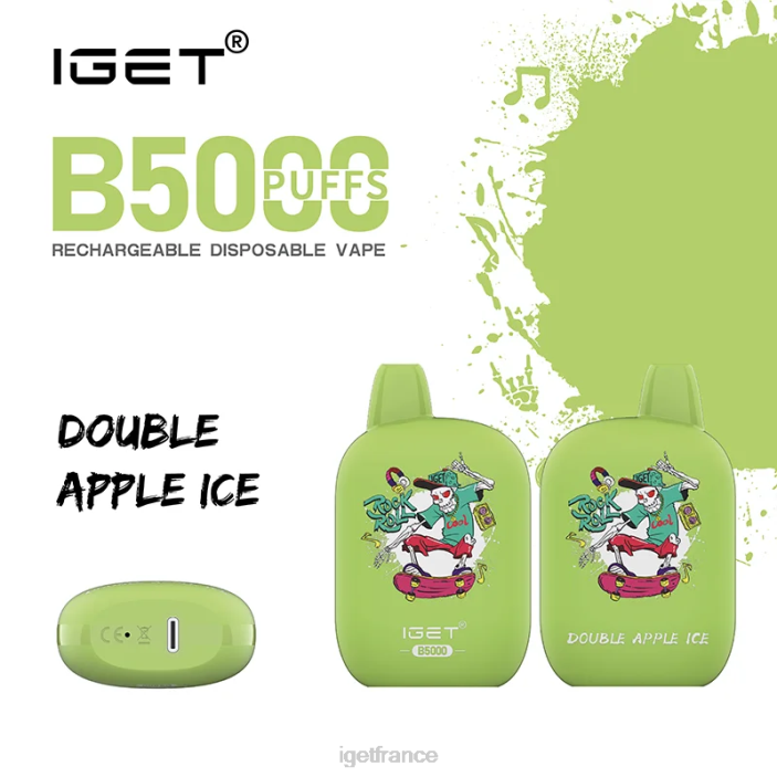 Bar France X02H315 IGET b5000 glace double aux pommes