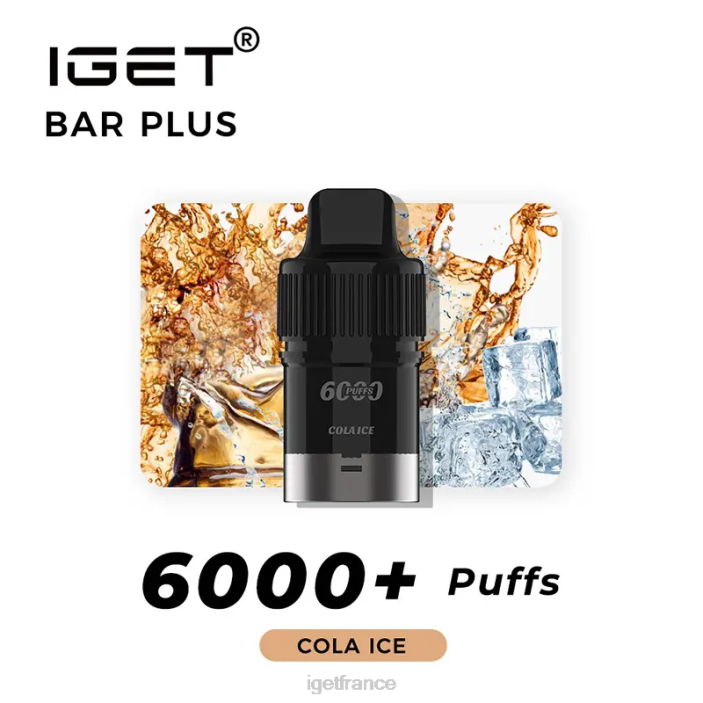 Bar X02H263 IGET bar plus pod 6000 bouffées glace au cola